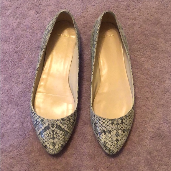 Cole Haan Shoes - Cole Haan Snake Skin Flats